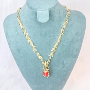 Collar cadena escarabajo